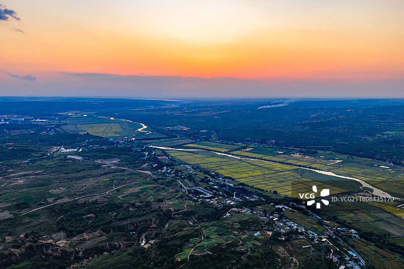 陕西 榆林 无定河图片素材