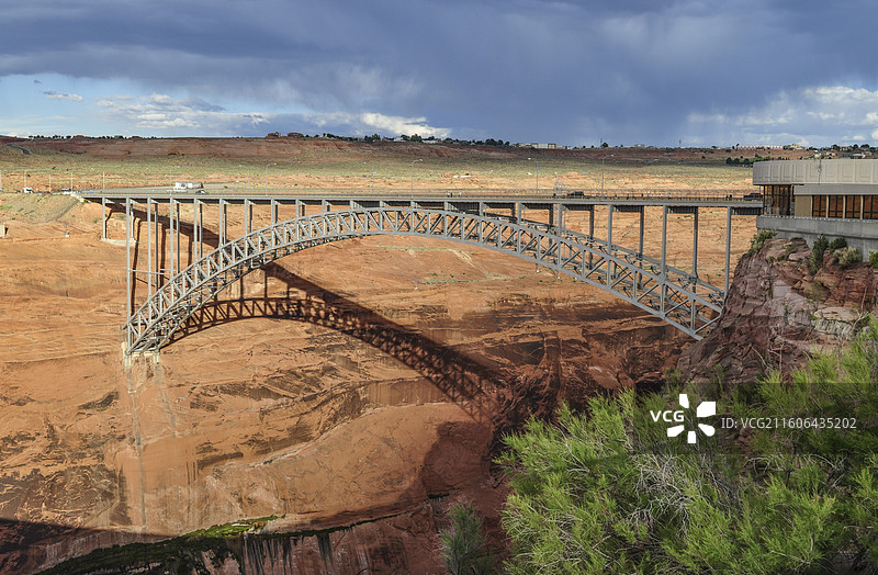 美国亚利桑那州的格伦峡谷桥（Glen Canyon Bridge）图片素材