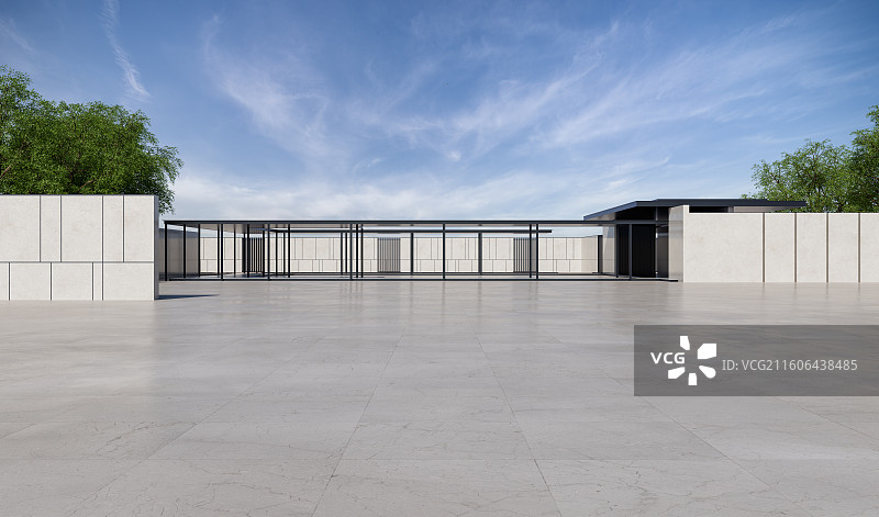 高档别墅_豪华酒店_庭院_停车道图片素材