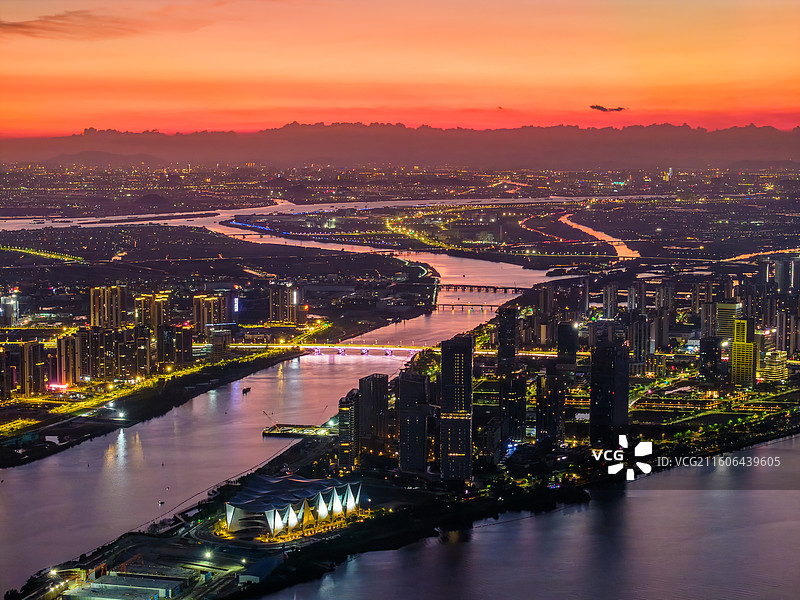 广州市南沙区明珠湾灵山岛尖CBD、大湾区科学论坛永久会址图片素材