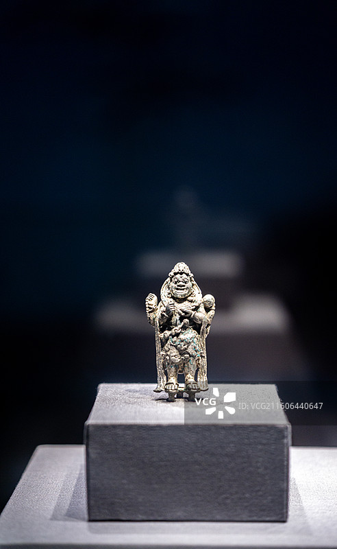 银大黑天立像 宋 大理国 云南省博物馆 文物 静物图片素材