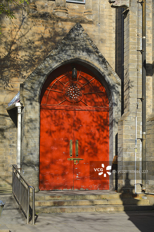 初冬的西什库教堂图片素材