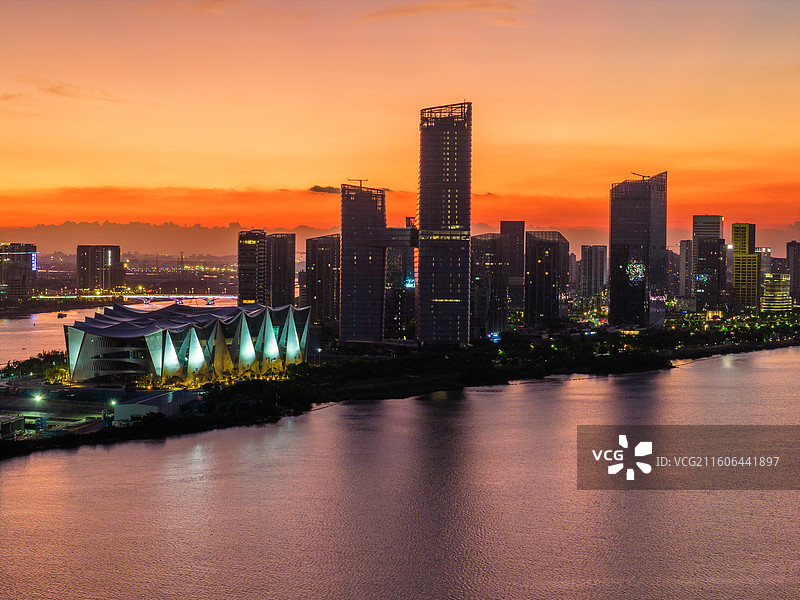 广州市南沙区明珠湾灵山岛尖CBD、大湾区科学论坛永久会址图片素材