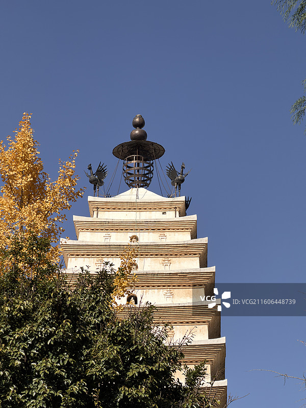 昆明东寺塔、建筑、网红打卡点图片素材