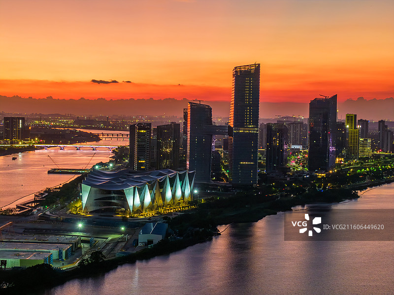 广州市南沙区明珠湾灵山岛尖CBD、大湾区科学论坛永久会址图片素材