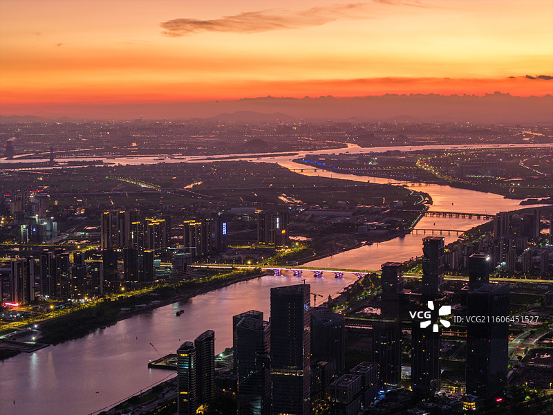 广州市南沙区明珠湾灵山岛尖CBD图片素材