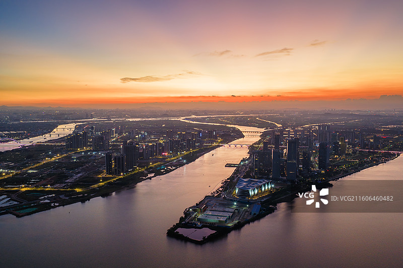 广州市南沙区明珠湾灵山岛尖CBD图片素材