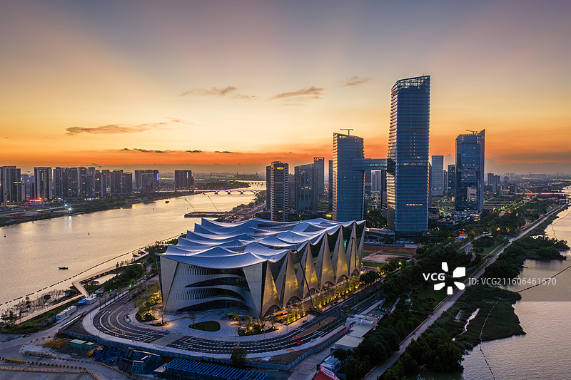 广州市南沙区明珠湾灵山岛尖CBD、大湾区科学论坛永久会址图片素材