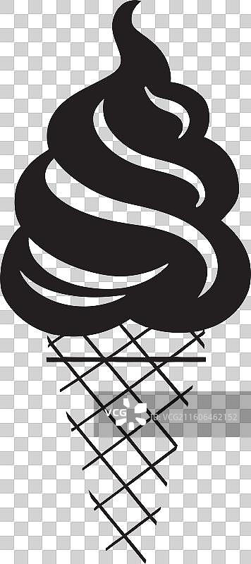 奶油般令人愉悦的冰淇淋甜筒，美味又清爽图片素材