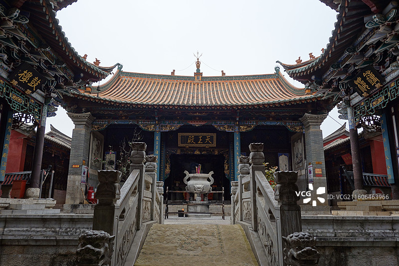 云南省昆明市官渡古镇：法定寺天王殿图片素材