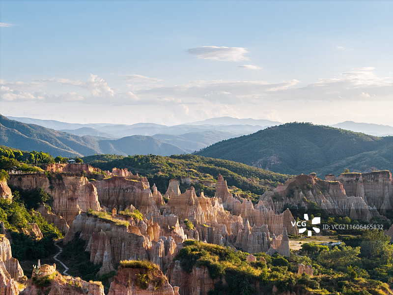 航拍云南元谋土林图片素材