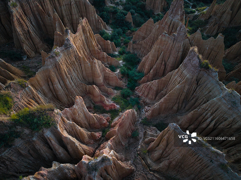 航拍云南元谋土林图片素材