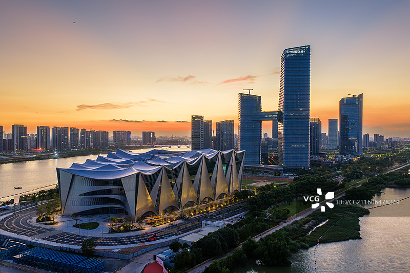 广州市南沙区明珠湾灵山岛尖CBD、大湾区科学论坛永久会址图片素材