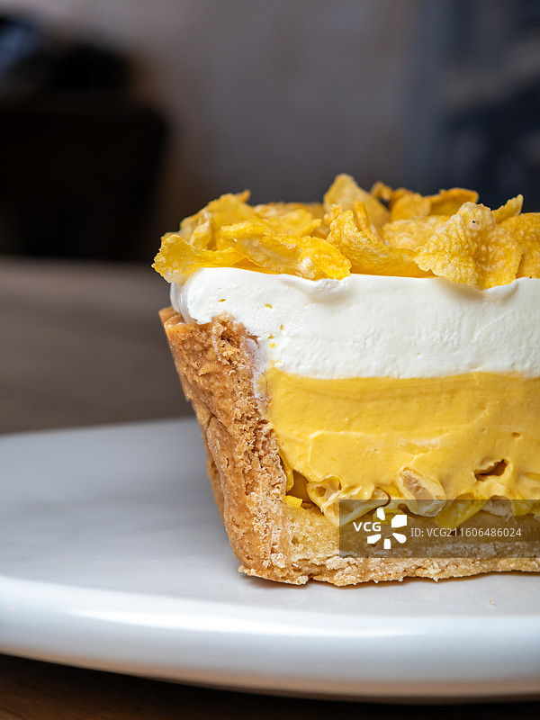 甜玉米奶油派图片素材