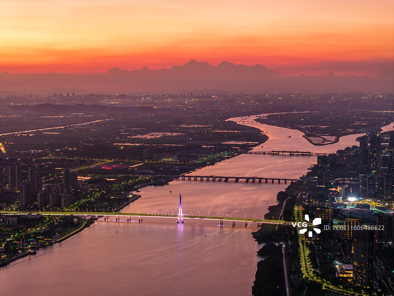 广州市南沙区明珠湾灵山岛尖CBD图片素材