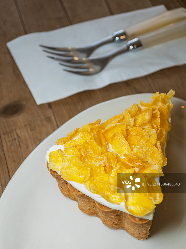 甜玉米奶油派图片素材