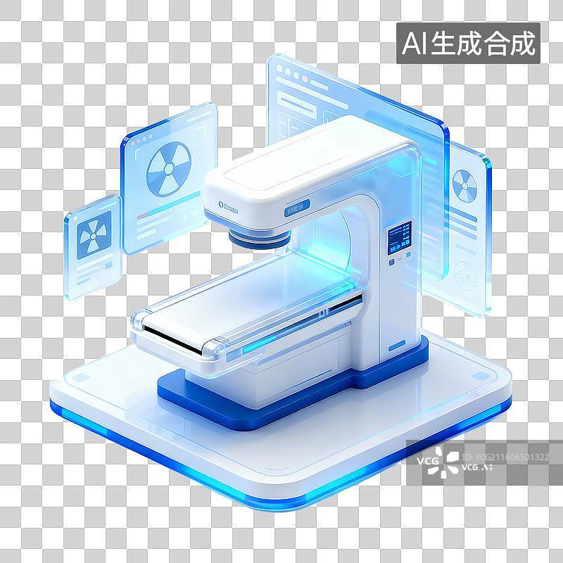 【AI数字艺术】3D蓝色透明科技感磨砂玻璃质感场景图片素材