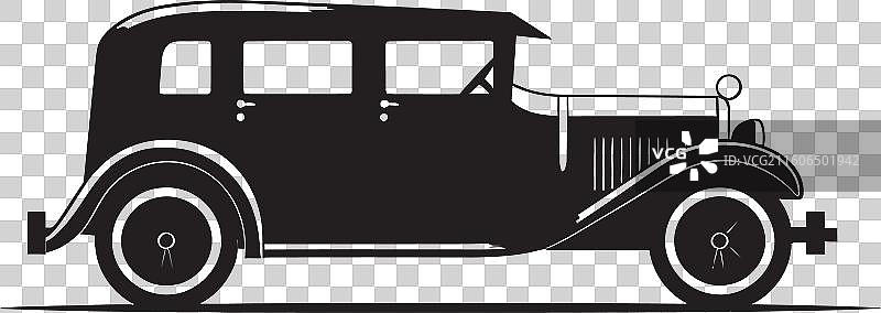 复古汽车车标图标，象征着重生的传统图片素材
