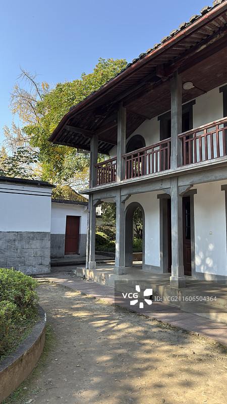 浙江奉化蒋介石故居民国建筑群图片素材
