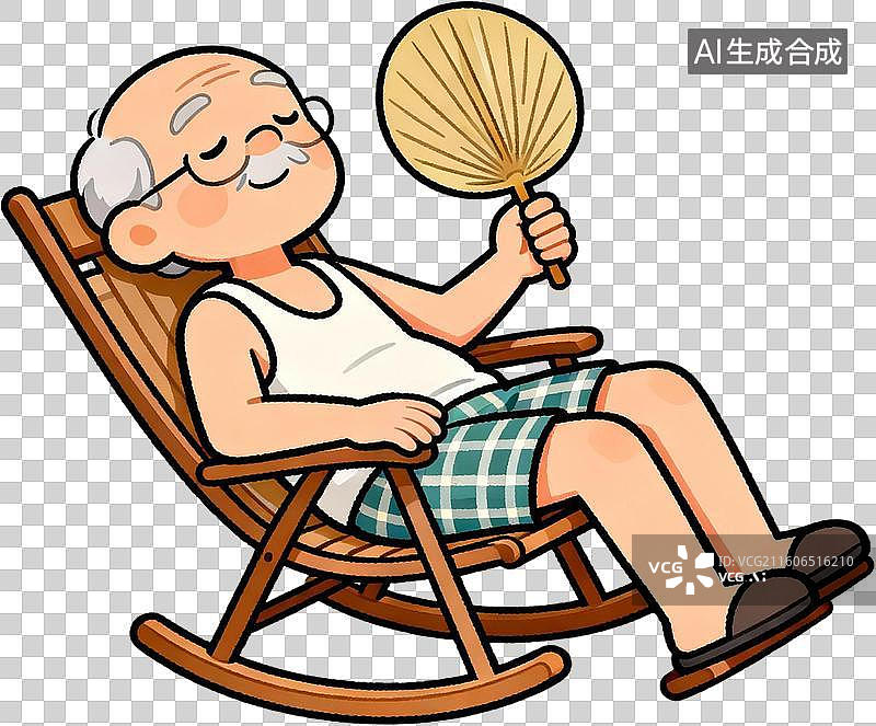 【AI数字艺术】卡通2d扁平描边插画风格二十四节气夏至夏天昆虫美食插画元素免抠图形图片素材