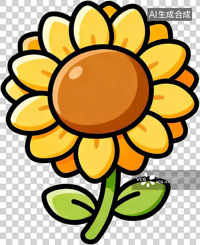 【AI数字艺术】卡通2d扁平描边插画风格二十四节气夏至夏天昆虫美食插画元素免抠图形图片素材