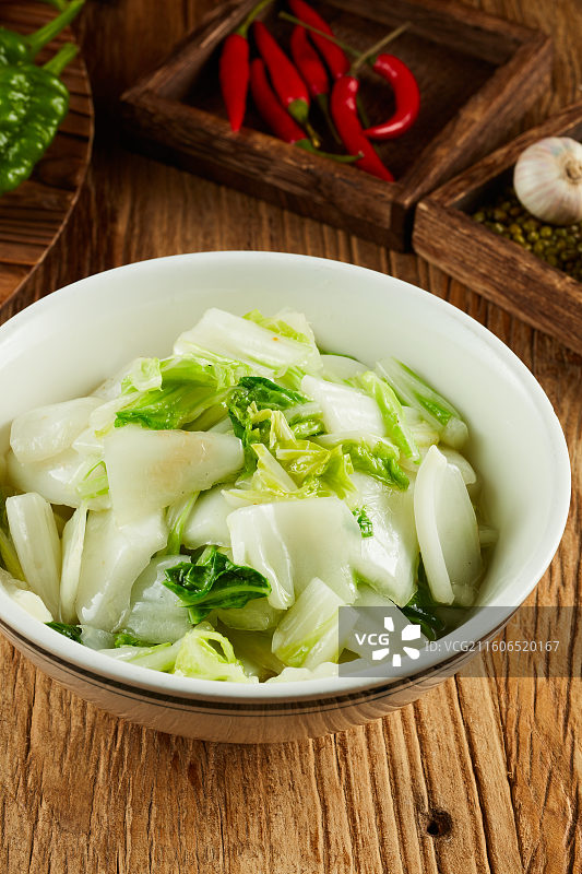 清炒娃娃菜图片素材