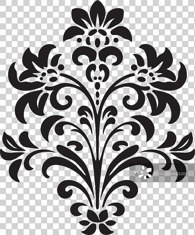 艺术遐想复古黑色图标花丝图片素材