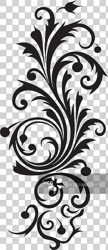 复杂的黑色徽章图标图案，奢华图片素材