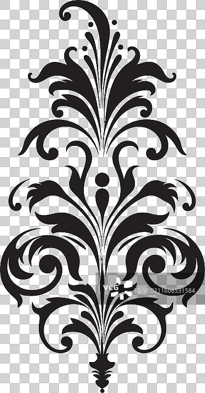 永恒的奢华黑色标志设计经典图片素材