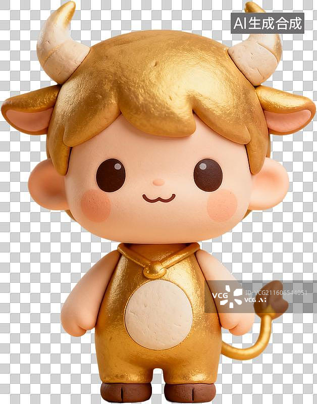 【AI数字艺术】可爱的卡通Q版盲盒系列3D粘土风格十二星座插画元素免抠图形图片素材