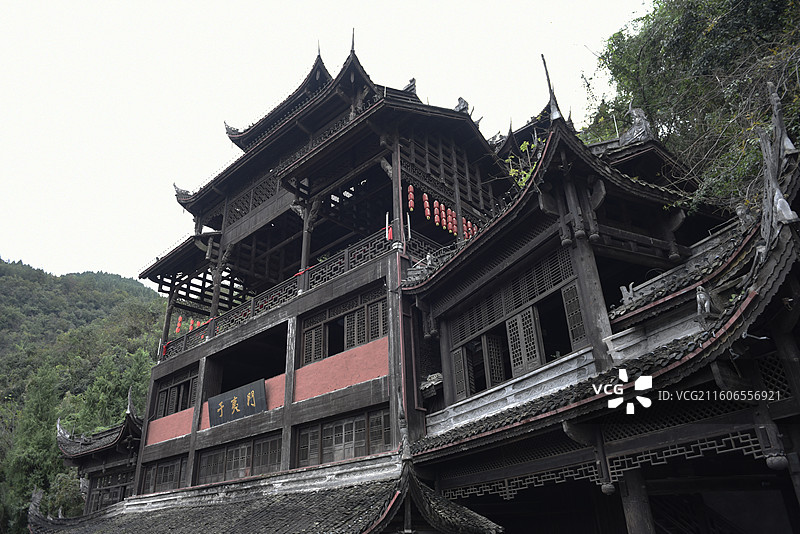 中国最大的苗族建筑群——蚩尤九黎城图片素材