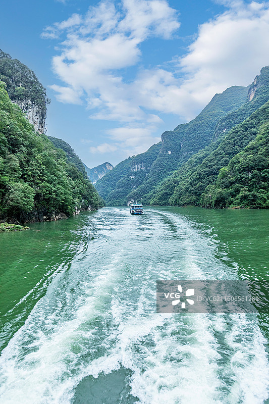 巴东县神农溪秀丽山水风光图片素材