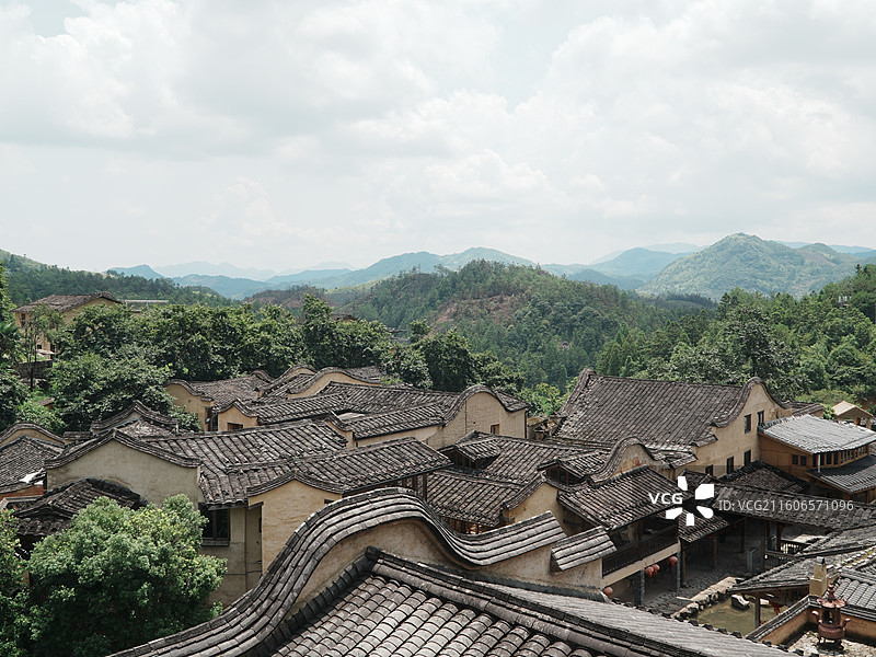 福建宁德屏南县四坪村图片素材