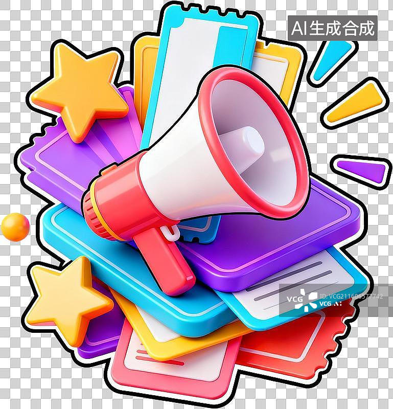 【AI数字艺术】卡通3D渲染果冻玻璃材质立体促销购物金币红包彩蛋插画元素免抠图形图片素材