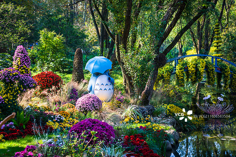 上海共青森林公园莫奈花园童话世界图片素材