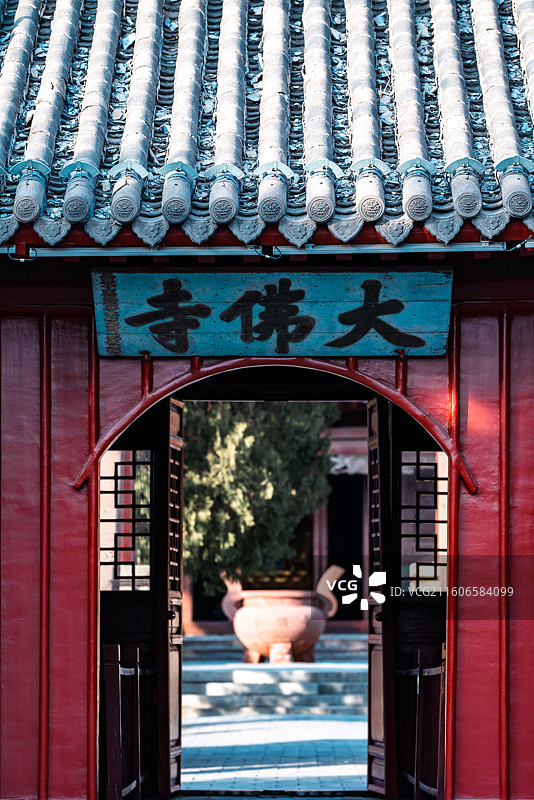 辽宁锦州义县奉国寺大佛寺图片素材