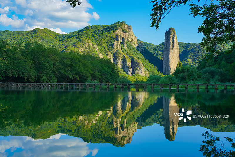 浙江省丽水市，缙云县，仙都景区图片素材