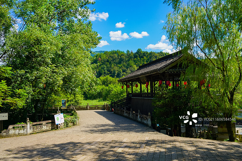 浙江省丽水市，莲都区，大港头镇，古堰画乡旅游度假区图片素材