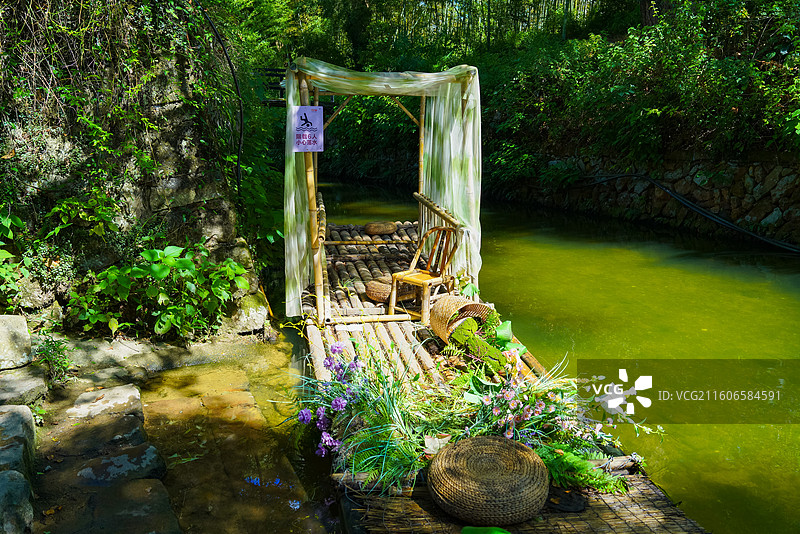 浙江省丽水市，莲都区，大港头镇，古堰画乡旅游度假区图片素材