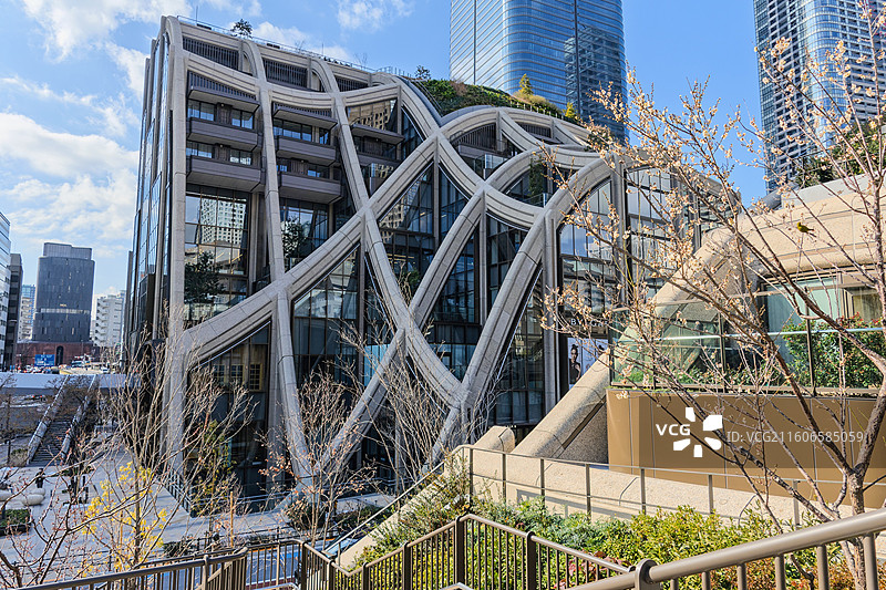 麻布台山形建筑图片素材