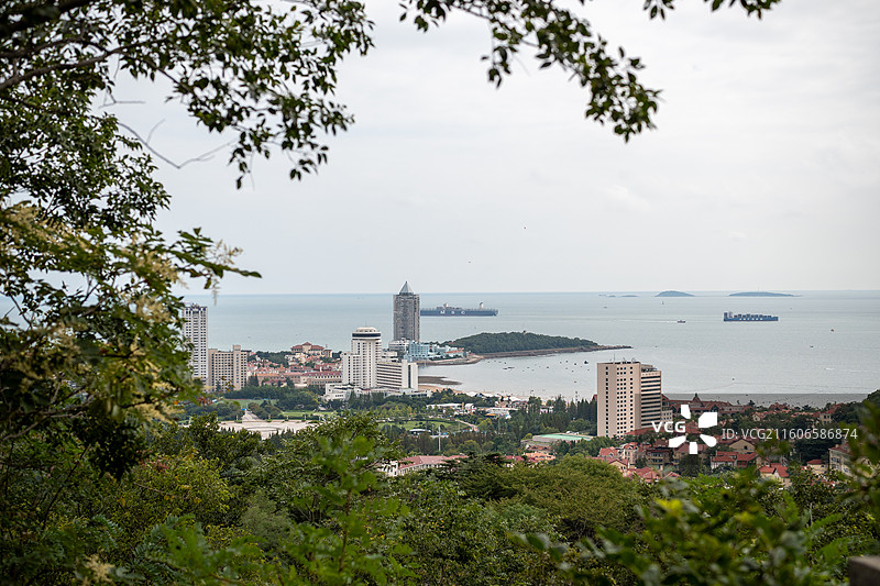 青岛青岛山观海图片素材