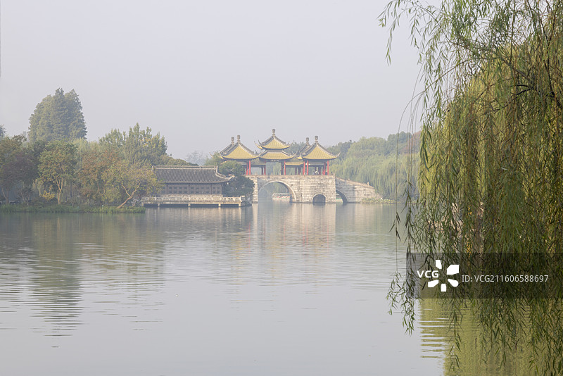 江苏省扬州市瘦西湖景区摄影图片图片素材
