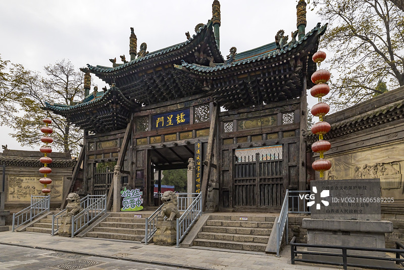 山西晋中，平遥古城文庙，全国重点文物保护单位，国家5A级旅游风景区，博物馆图片素材