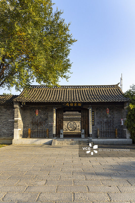 山东省枣庄市台儿庄古城关帝庙摄影图片图片素材