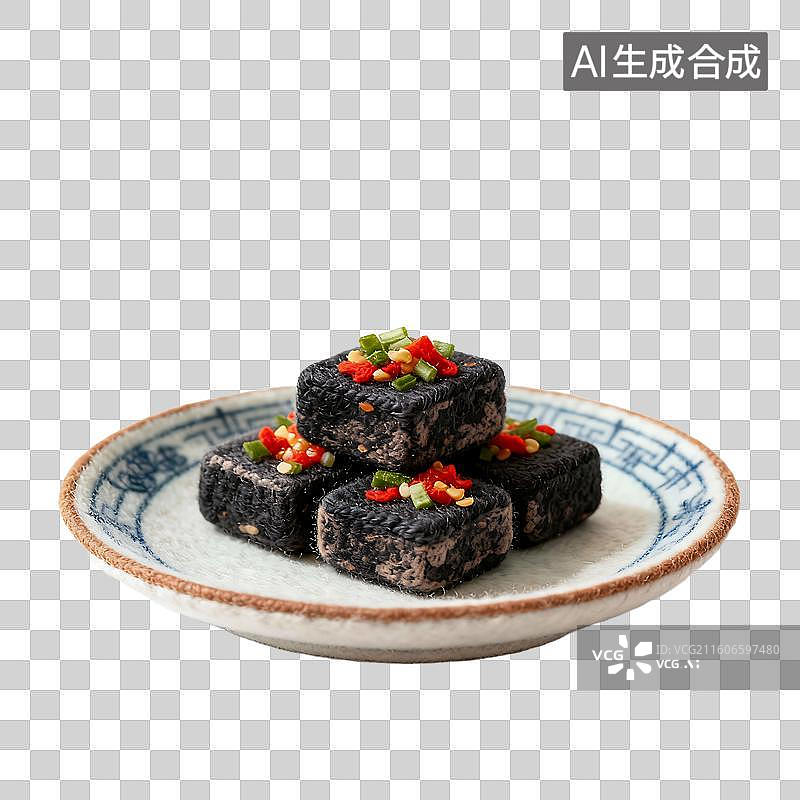 【AI数字艺术】可爱温馨毛毡风格年夜饭美食元素图片素材