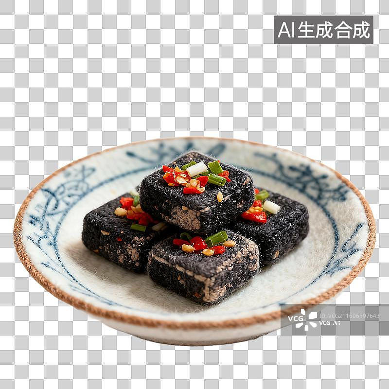 【AI数字艺术】可爱温馨毛毡风格年夜饭美食元素图片素材