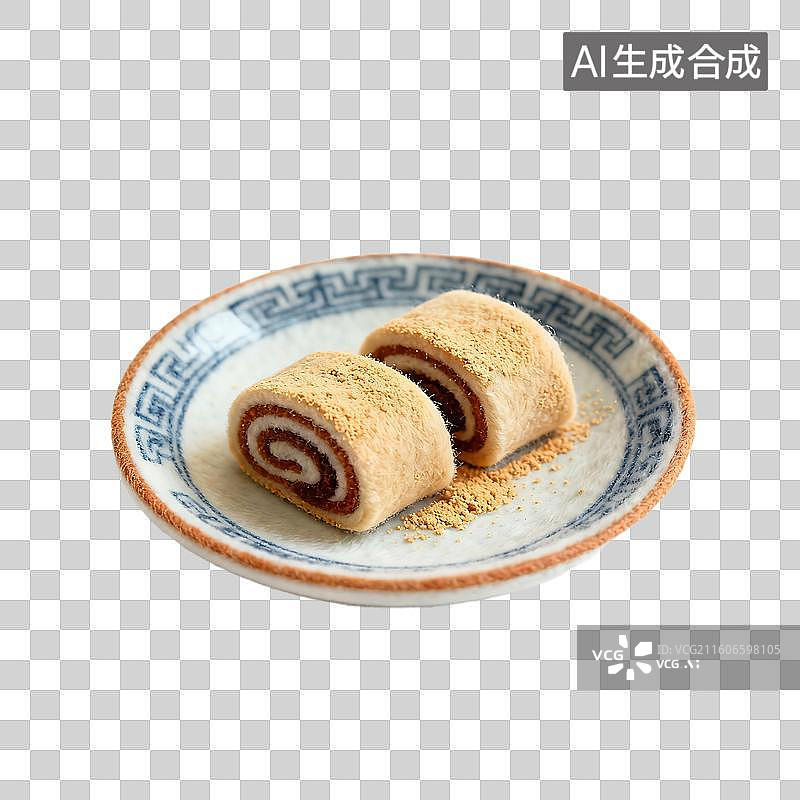 【AI数字艺术】可爱温馨毛毡风格年夜饭美食元素图片素材