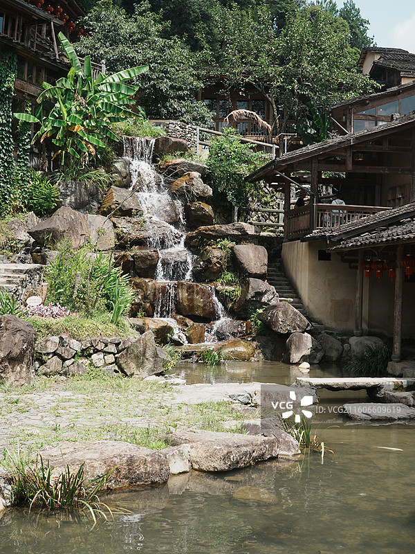 福建宁德屏南县四坪村图片素材