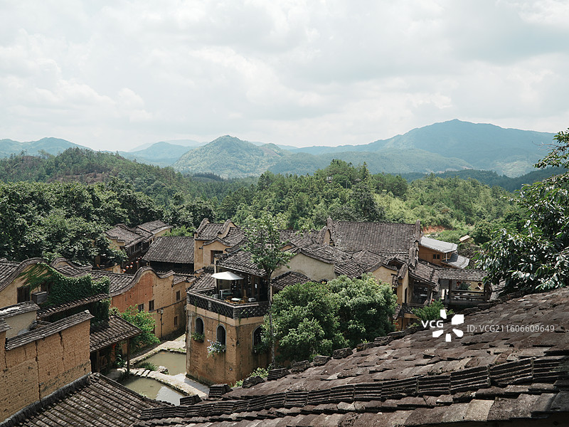 福建宁德屏南县四坪村图片素材