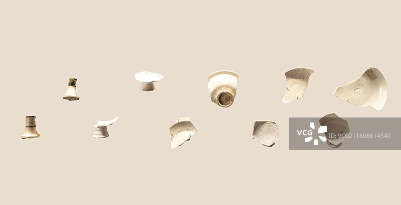 山西省霍县窑窑址瓷片 临汾市霍州市 故宫博物院图片素材